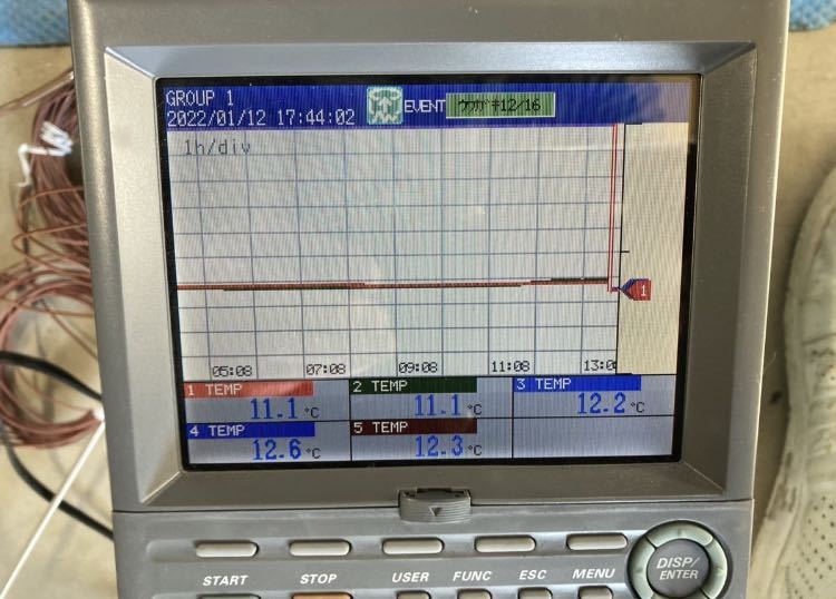 温度記録計　ペーパーレスレコーダー