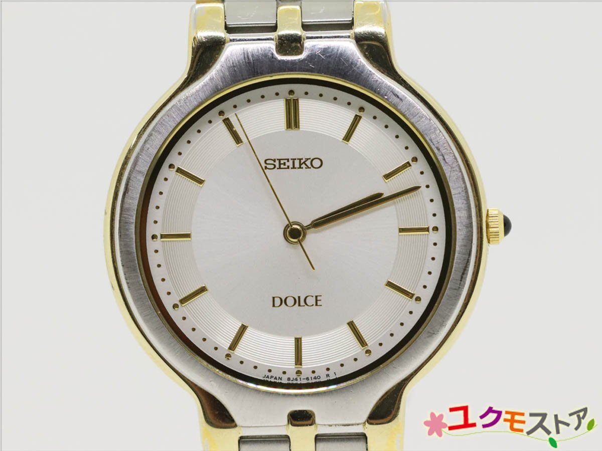 SEIKO セイコー DOLCE・EXCELINE ドルチェ＆エクセリーヌ 8J41-6090 クォーツ シルバー×ゴールド シルバー文字盤