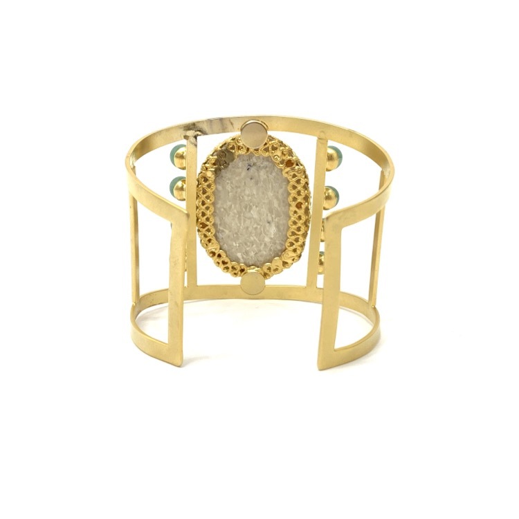 Mame Kurogouchi マメクロゴウチAventurine Bangle 天然石ブレスレット
