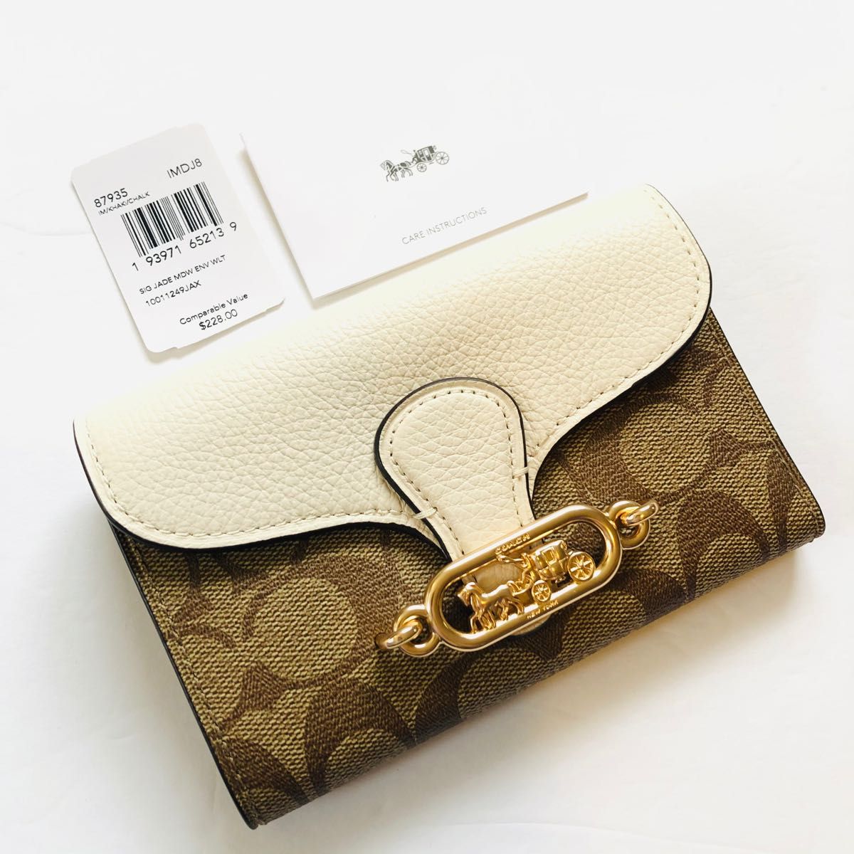 COACH 折り財布 ブラック メンズ レディース コーチ 黒 財布 105