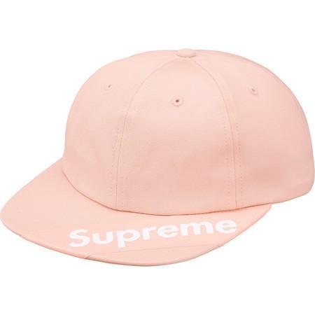 Supreme 2018年春夏 Visor Label 6-panel Cap ピンク 帽子 キャップ 18SS シュプリーム BOX LOGO