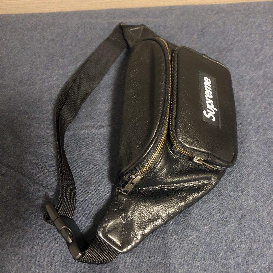 17SS Supreme Leather Waist Bag シュプリーム レザー ウエストバッグ