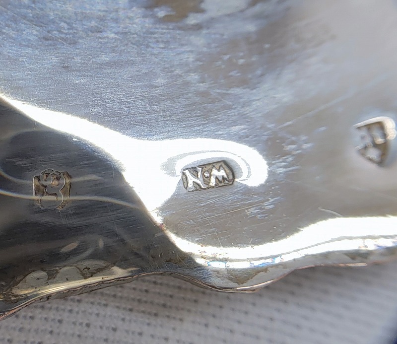 【12215】洋食器 W・N ？ N・M ？ シュガーポット スプーン 洋銀食器 ブランド食器 レトロ アンティーク インテリアの画像8