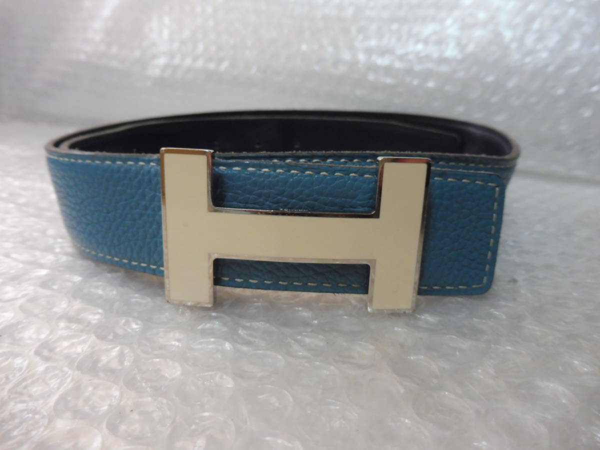 ヤフオク! - HERMES エルメス コンスタンス H ベルト ホワイ