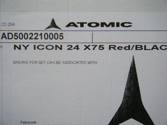 新品 2022-23 アトミック ATOMIC ICON 24 WC選手用ビンディング 新品 2022-23 アトミック ATOMIC ICON 24 WC選手用ビンディング