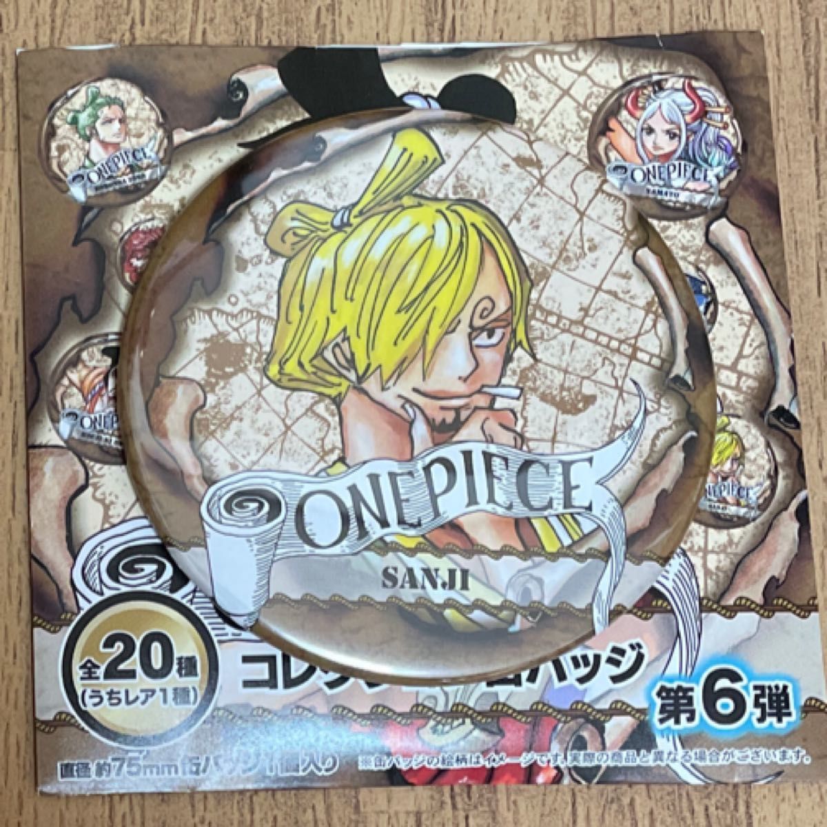 ワンピース ONEPIECE サンジ キャラバッジコレクション 麦わらの一味 ワンピース ONEPIECE サンジ キャラバッジコレクション 麦わらの一味