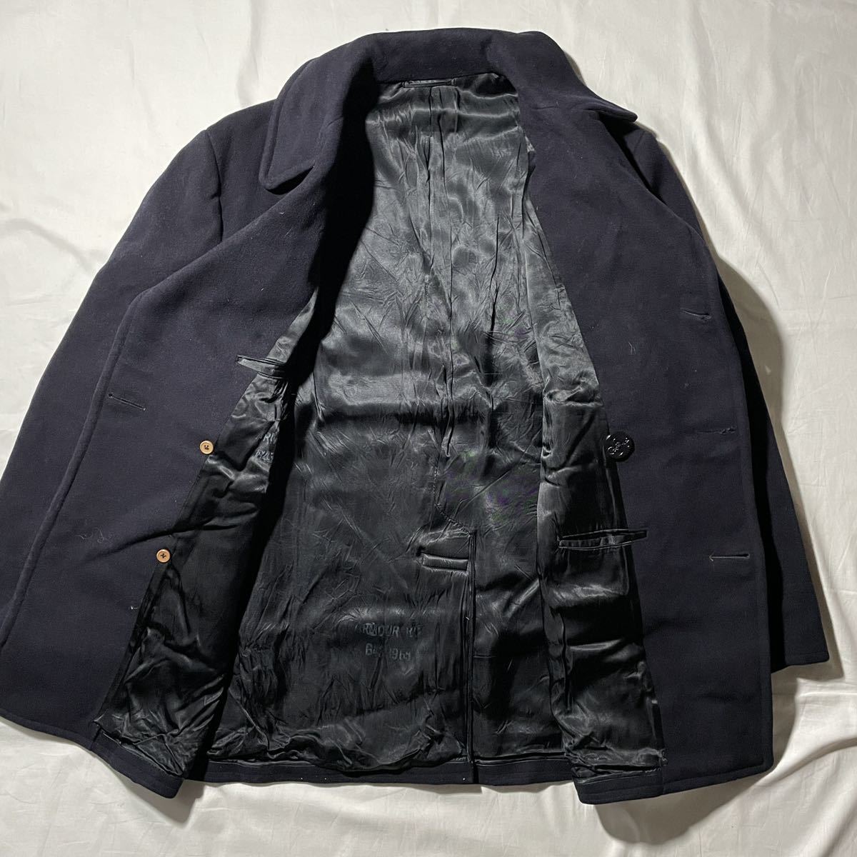 50s- US.NAVY PEA COAT ヴィンテージ USA製 米軍実物 ピーコート_画像3