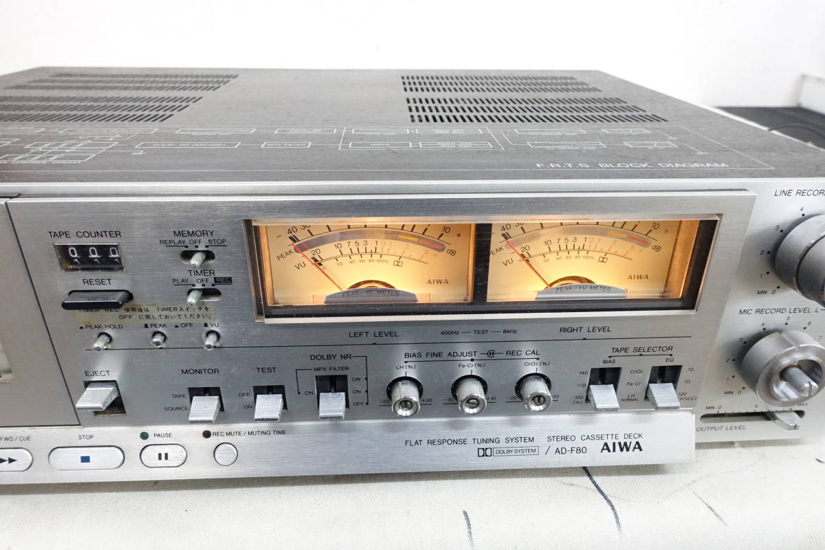 AIWA AD-F80 カセットデッキ ジャンク-