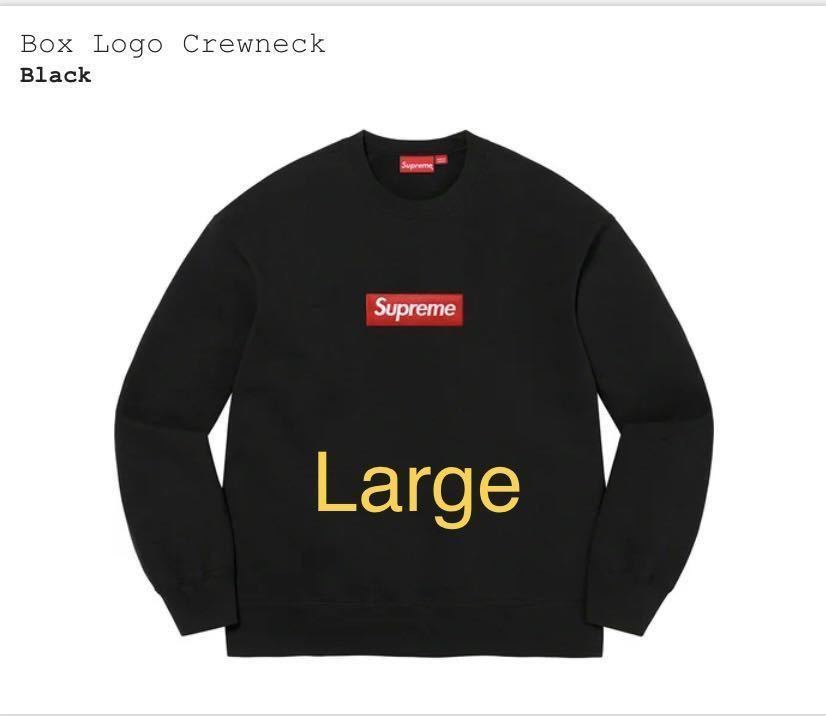 【特別セール品】 Supreme Box Logo Crewneck BLACK Large パーカ