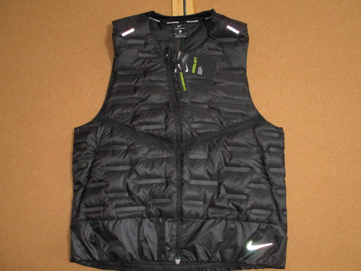  remainder little 2XL Nike aero loft down vest @20900 jpy inspection slim running full Zip Golf suit inner the best black black XXL