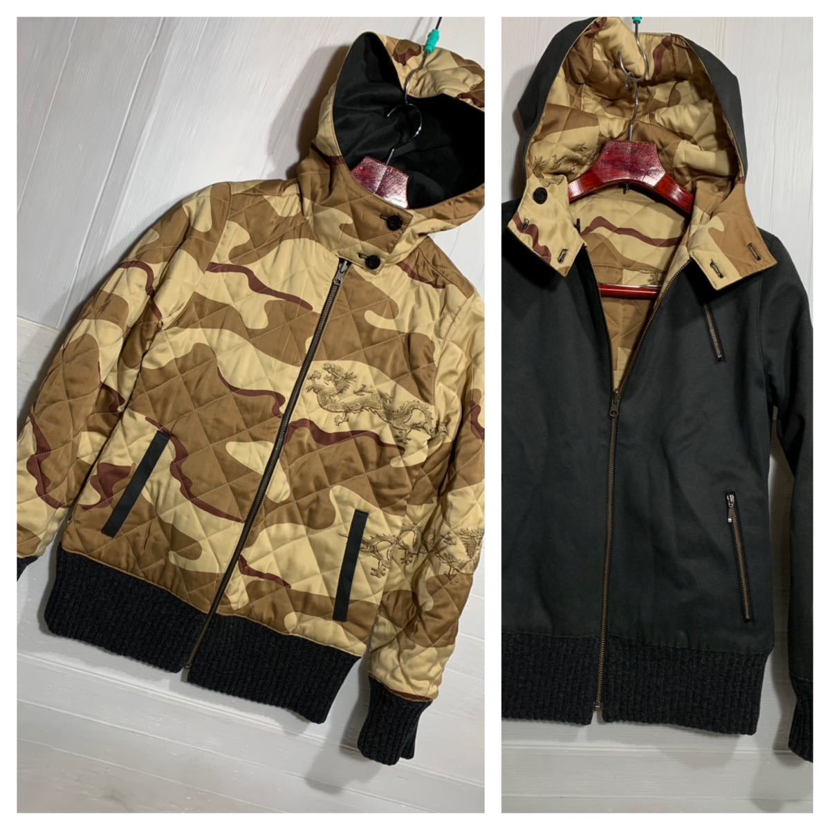 高級感 vintage VIVIENNE TAM vintage ドラゴン 龍 竜 ブルゾン - htii