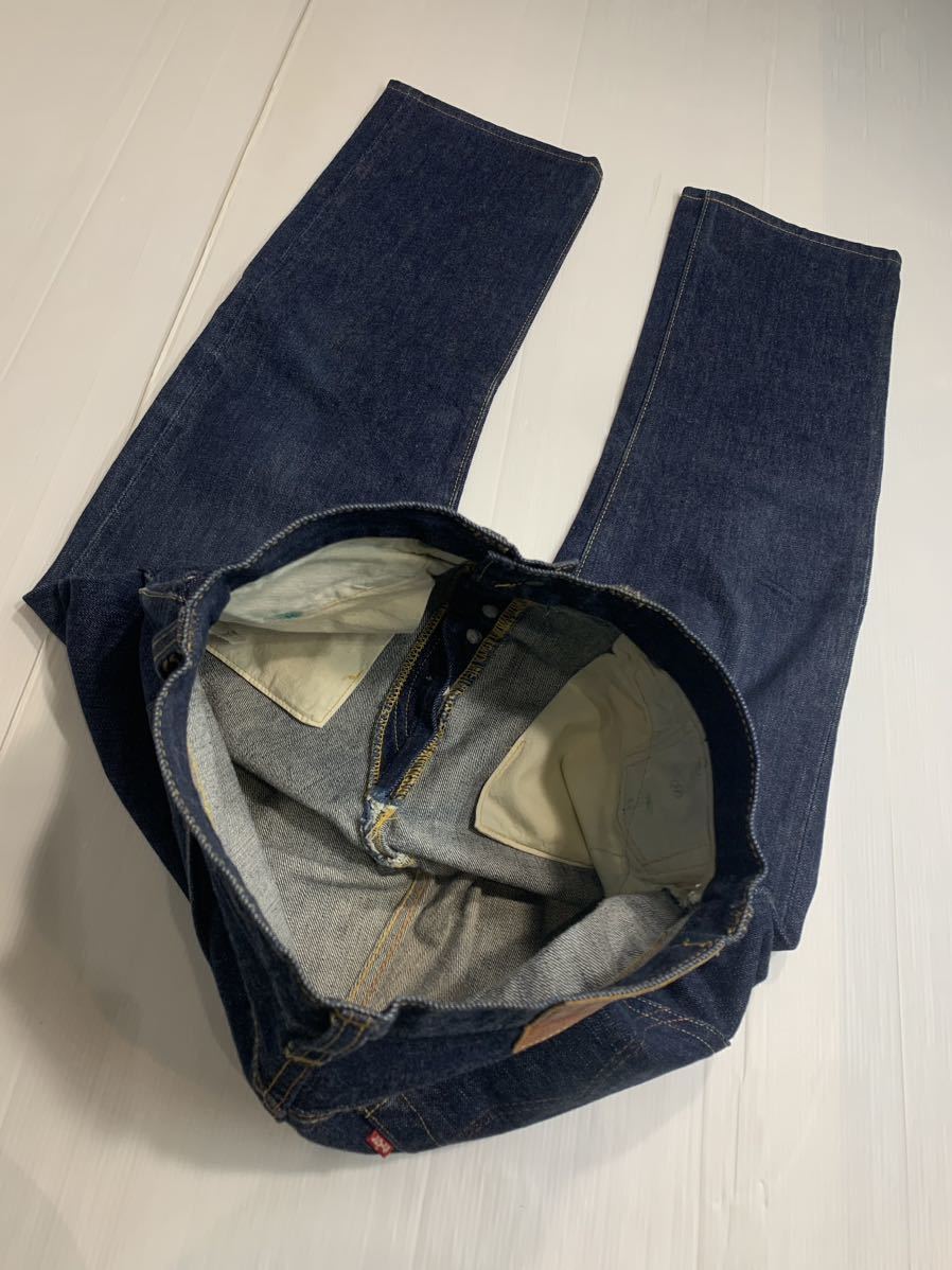 40's LEVI'S リーバイス　S501XX 1944モデル　第二次世界大戦　バレンシア　USA製復刻　濃紺デニム　ジーンズ　W30L36 約74cm 1999 ペンキ_画像8