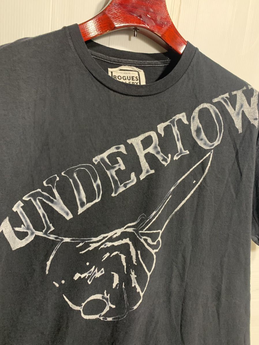 ROGUES GALLERY ローグスギャラリー　暴漢　ナイフ　UNDERTOW 半袖　Tシャツ　黒　M ブラック_画像6