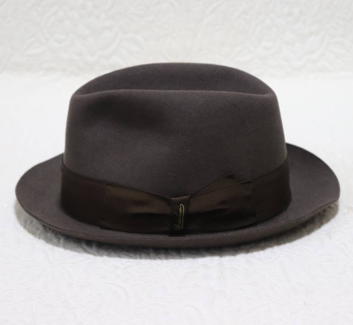 買得 新品 タグ付き ボルサリーノ 箱付き 58 ショートブリム 111160