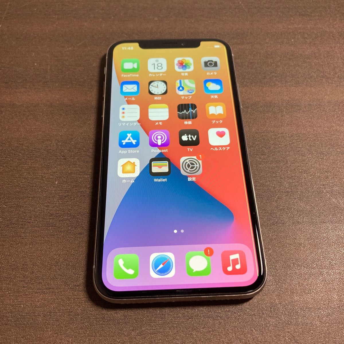 ブランド 新品 iphoneX 256GB シルバー ドコモ 液晶不良品