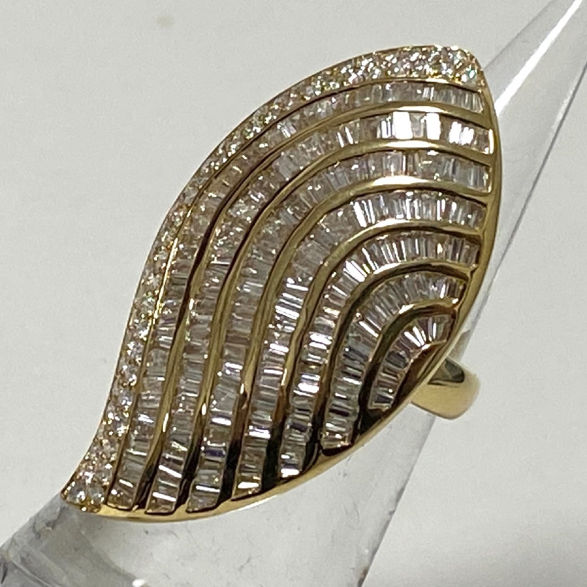 上品 ☆豪華!! K18(18金) ダイヤモンド トータル5.00ct リング