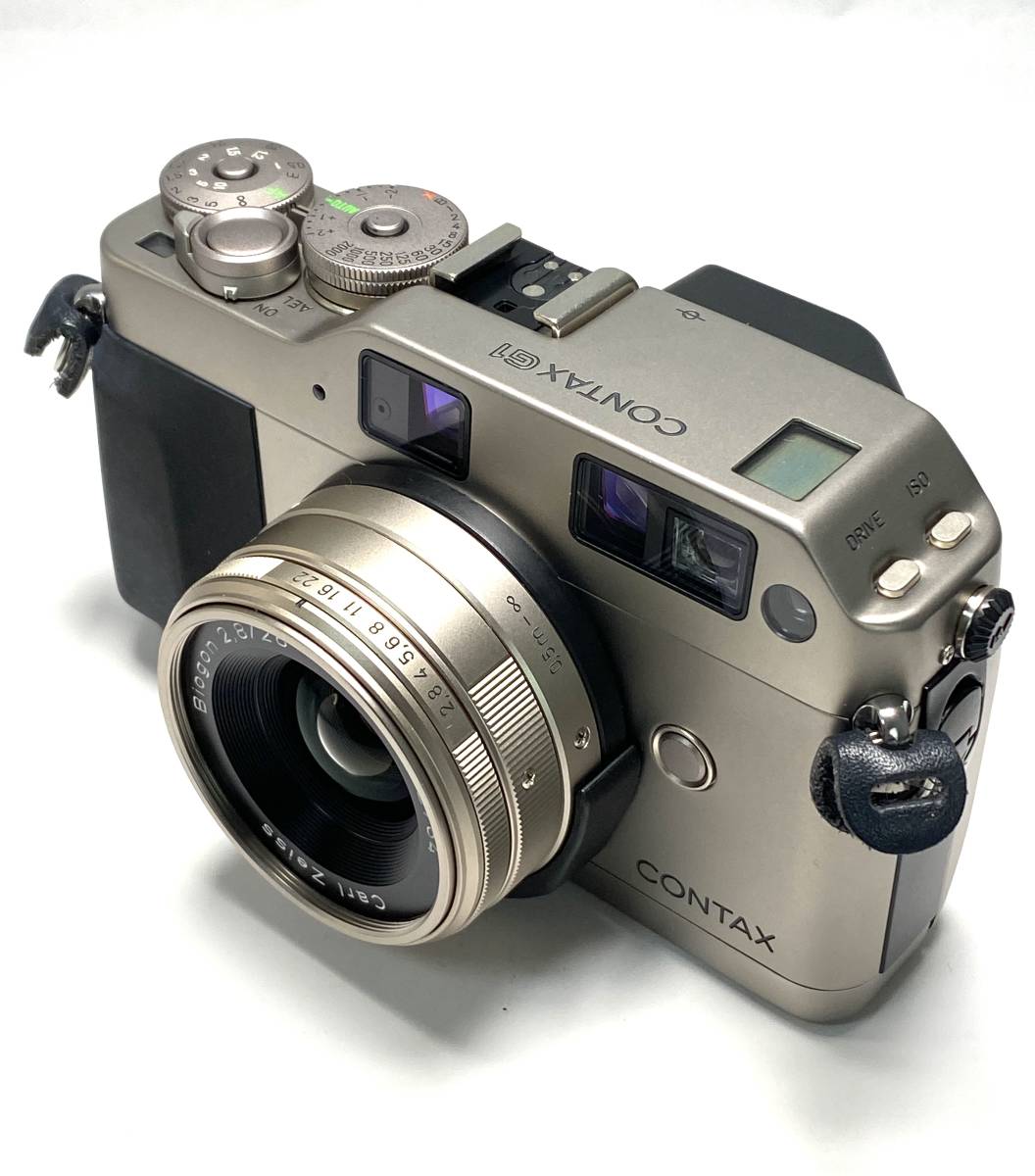 【コレクター防湿庫保管】CONTAX コンタックス G1 G-1 ビオゴン Carl Zeiss Biogon 2.8/28 T フィルムカメラ 純正ケース他_画像4