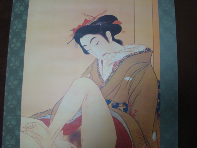 挂軸 春画 纸本 挂軸 春画 纸本