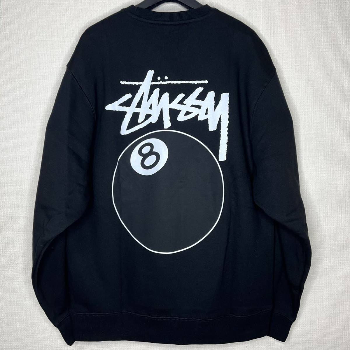 公式通販 stussy スウェットトレーナー サイズXL ブラック 8ボール