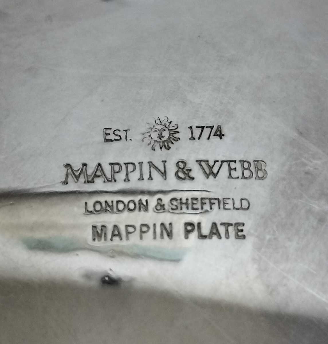 英国アンティーク Mappin＆Webb マッピン&ウェブ シルバープレート ティーストレーナー 茶漉しの画像10