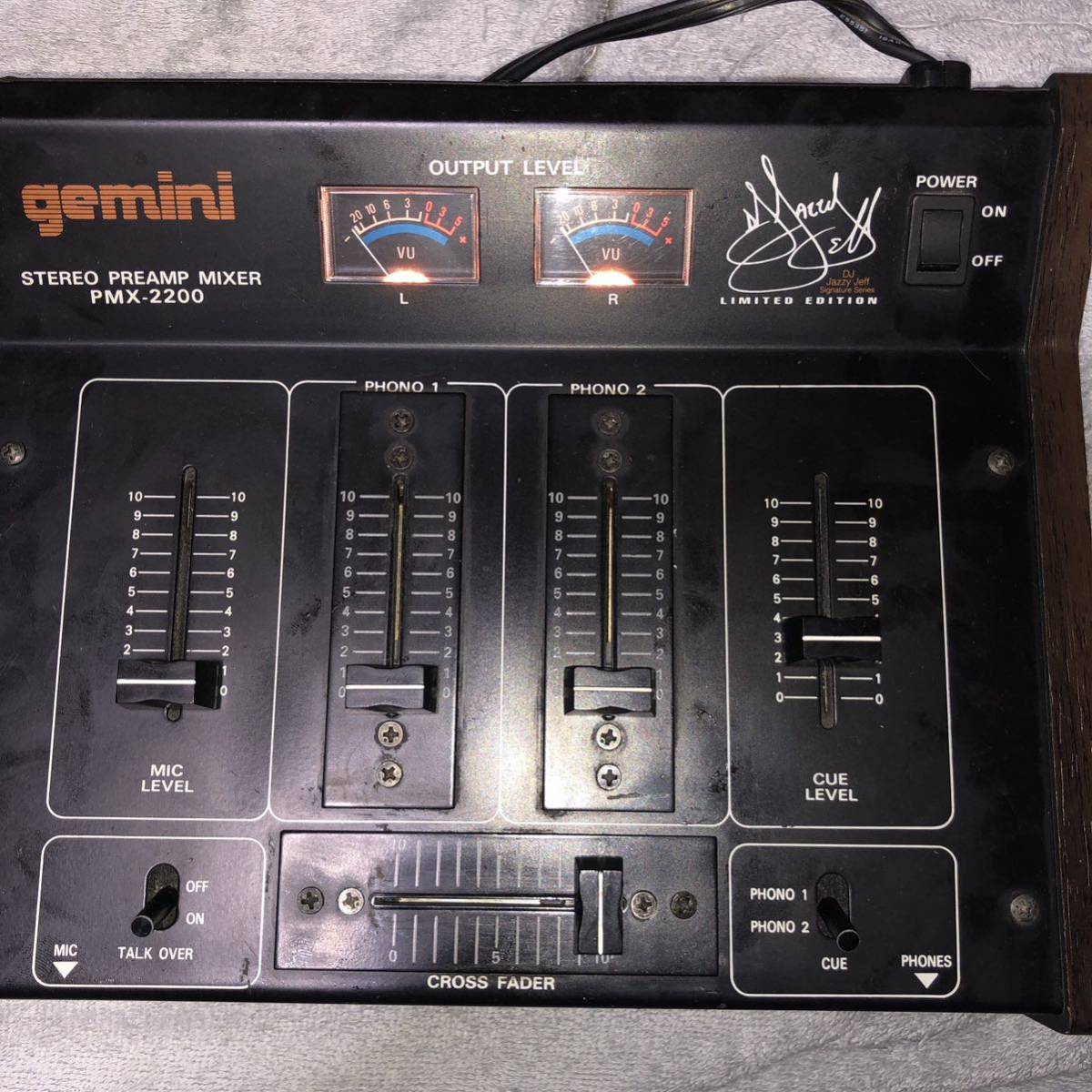 gemini PMX 2200 jazzy jeff ビンテージDJミキサー_画像2