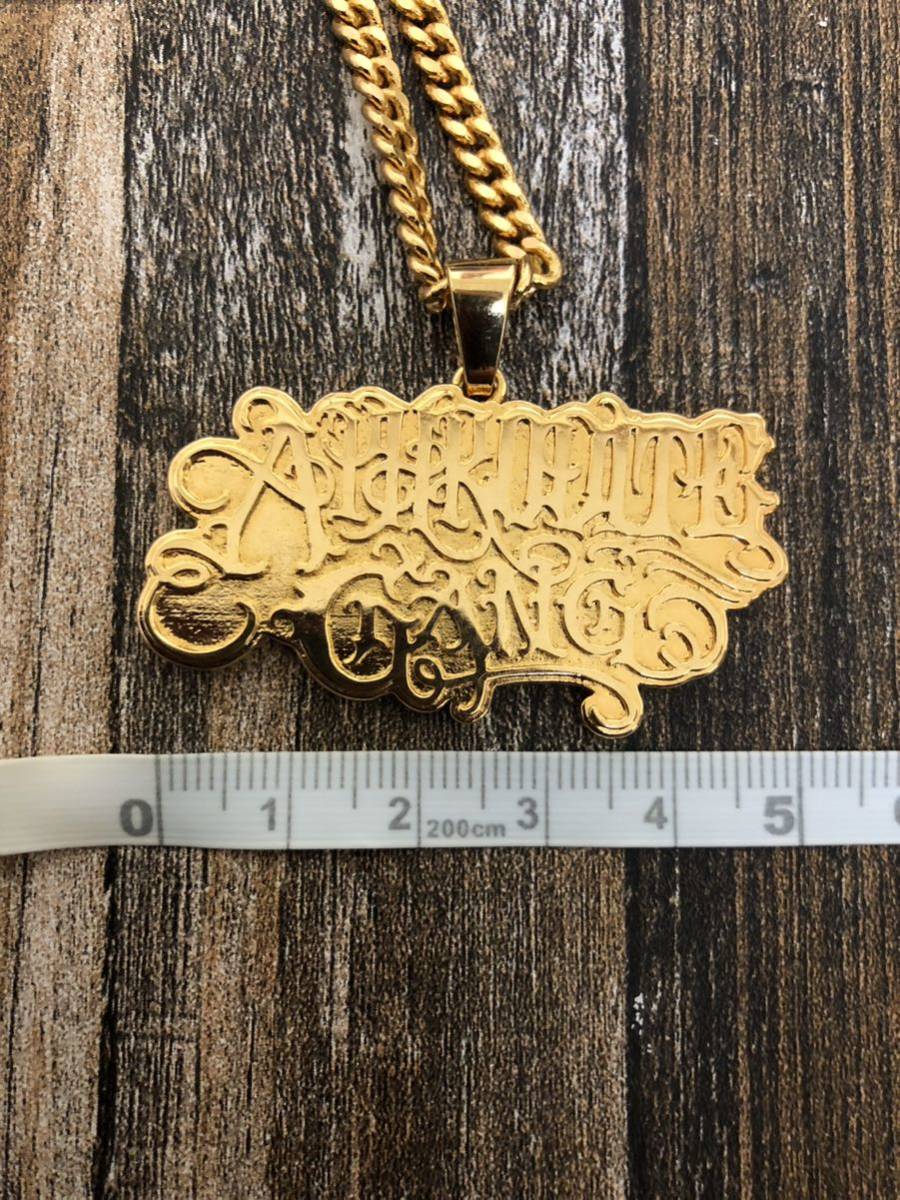 送料無料即決　BUDSPOOL APHRODITE CLASSIC LOGO PENDANT バッズプール アフロディーテギャング チェーンネックレス トップ 大　舐達磨_画像5