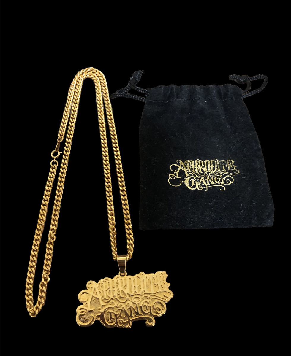 送料無料即決　BUDSPOOL APHRODITE CLASSIC LOGO PENDANT バッズプール アフロディーテギャング チェーンネックレス トップ 大　舐達磨_画像1