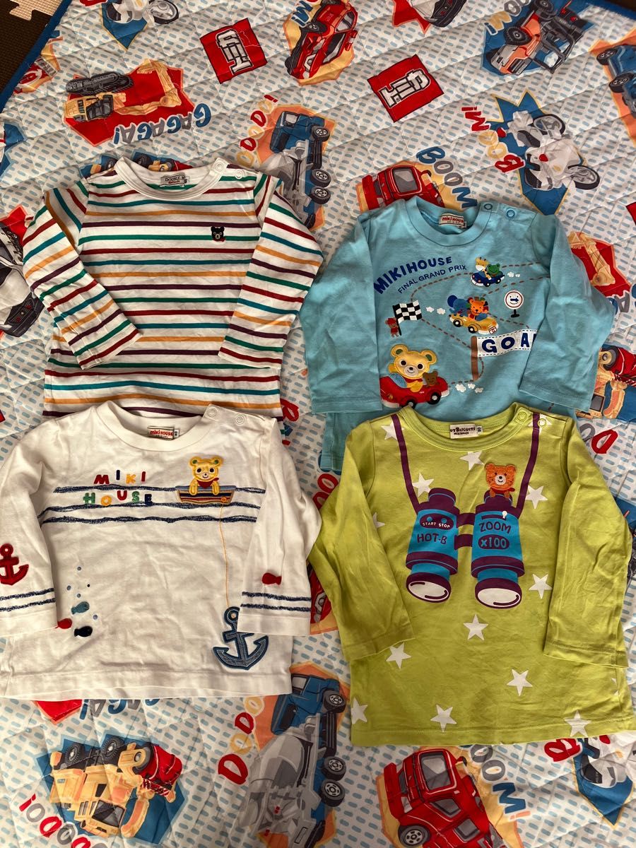 男の子 90サイズ ロンティ ロンT ミキハウス ロデオ MIKIHOUSE 長袖