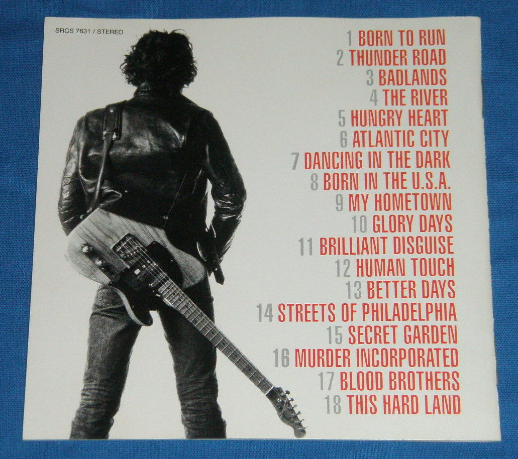 ★CD●BRUCE SPRINGSTEEN/ブルース・スプリングスティーン「Greatest Hits/グレイテスト・ヒッツ」即決!●_画像3