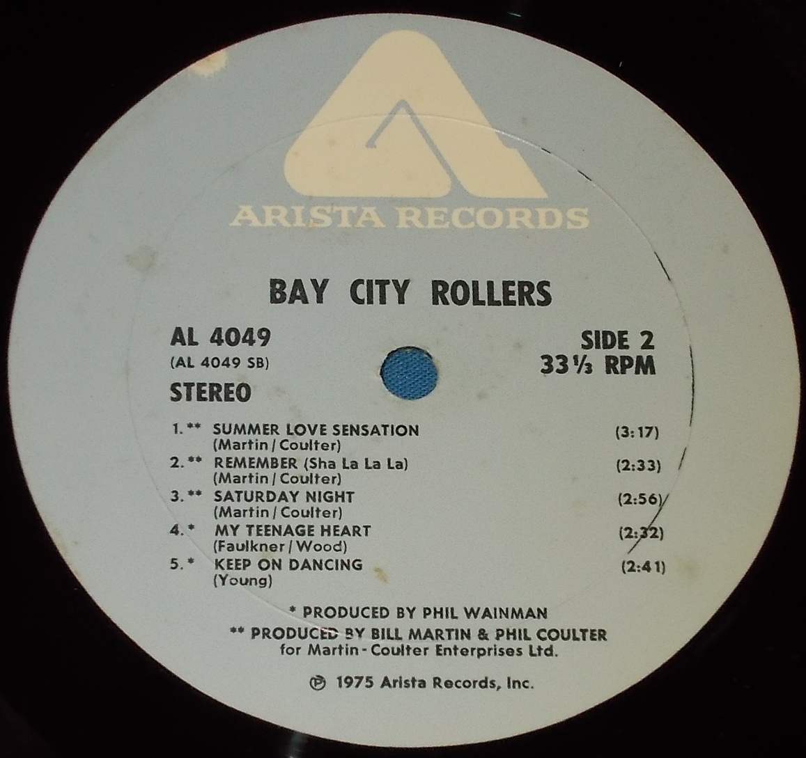 ☆LP★US盤●BAY CITY ROLLERS/ベイ・シティ・ローラーズ「Bay City Rollers」シュリンク付/70s名盤/即決!●_画像4