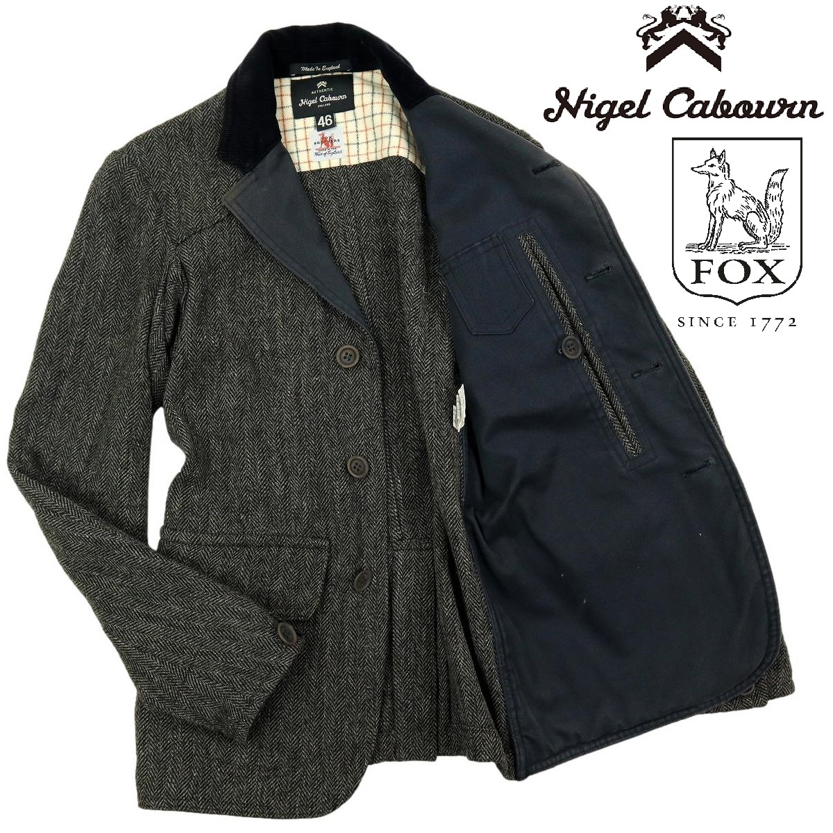 受注生産品】 BROTHERS Cabourn×FOX 【S2540】Nigel ナイジェル