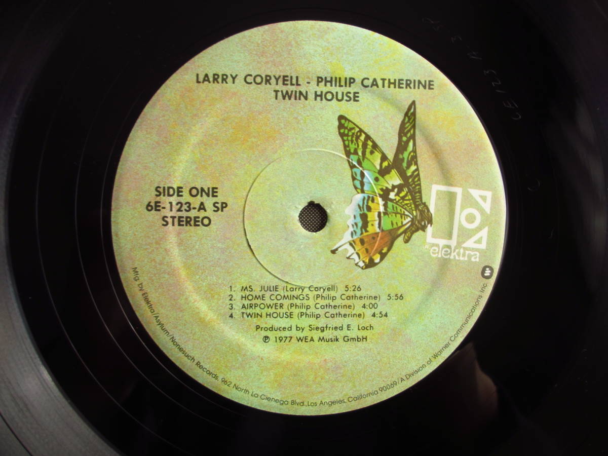 オリジナル / Larry Coryell ラリーコリエル Philip Catherine フィリップカテリーン / Twin-House / Atlantic / ATL 50 342 / ドイツ盤の画像3