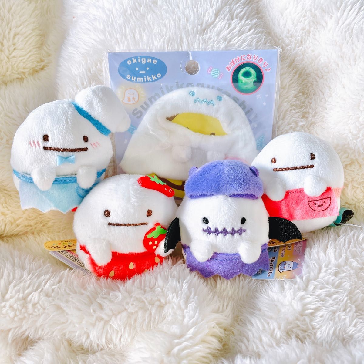すみっコぐらし てのりぬいぐるみ いちご ペンギン おばけ すみっコぐらし てのりぬいぐるみ いちご ペンギン おばけ