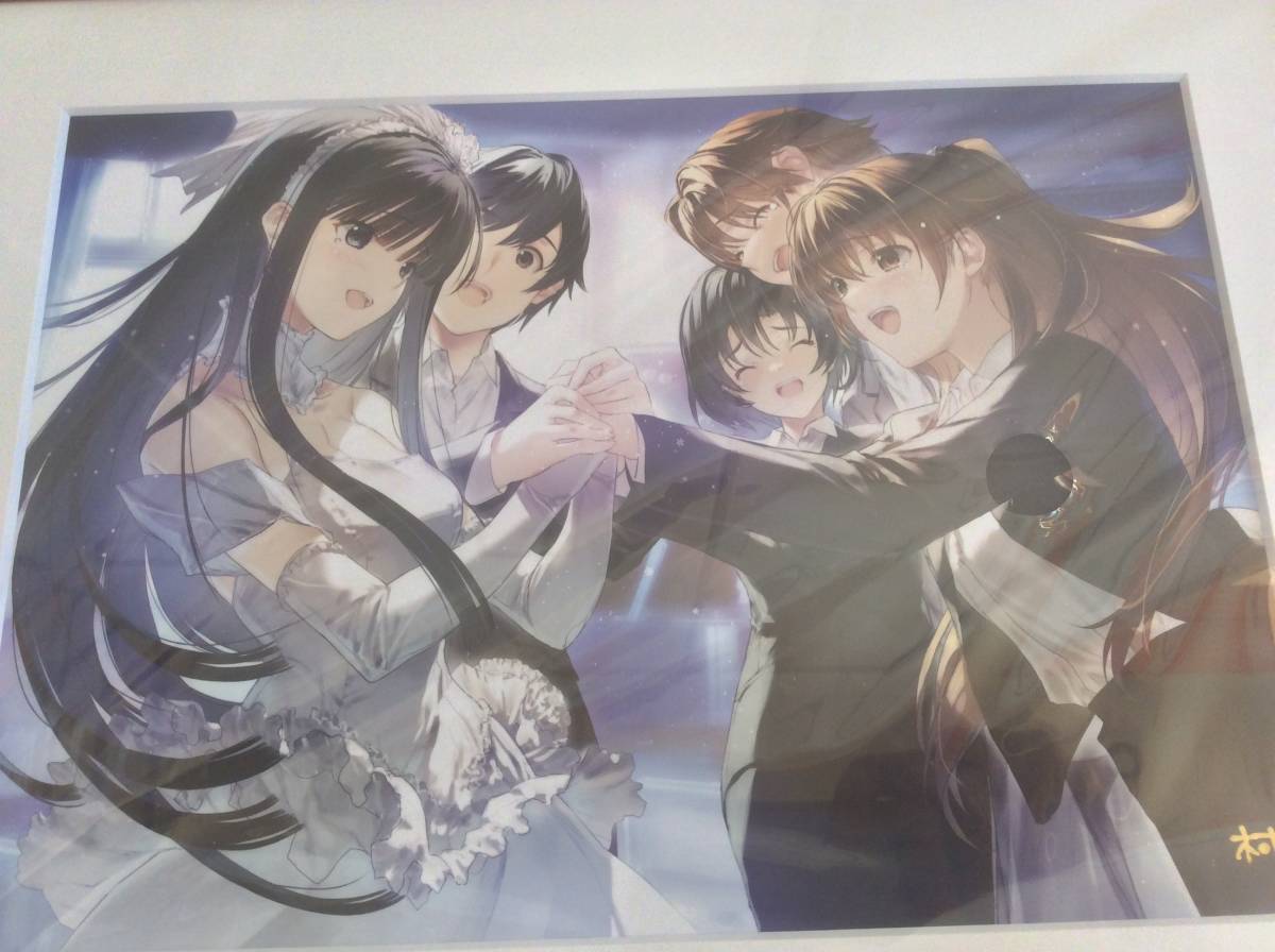 ◆ C101 『WHITE ALBUM2』なかむらたけし直筆サイン入り描き下ろし複製原画 「幸せへと戻る道」◆ アクアプラス ◆ 新品 ◆_画像5