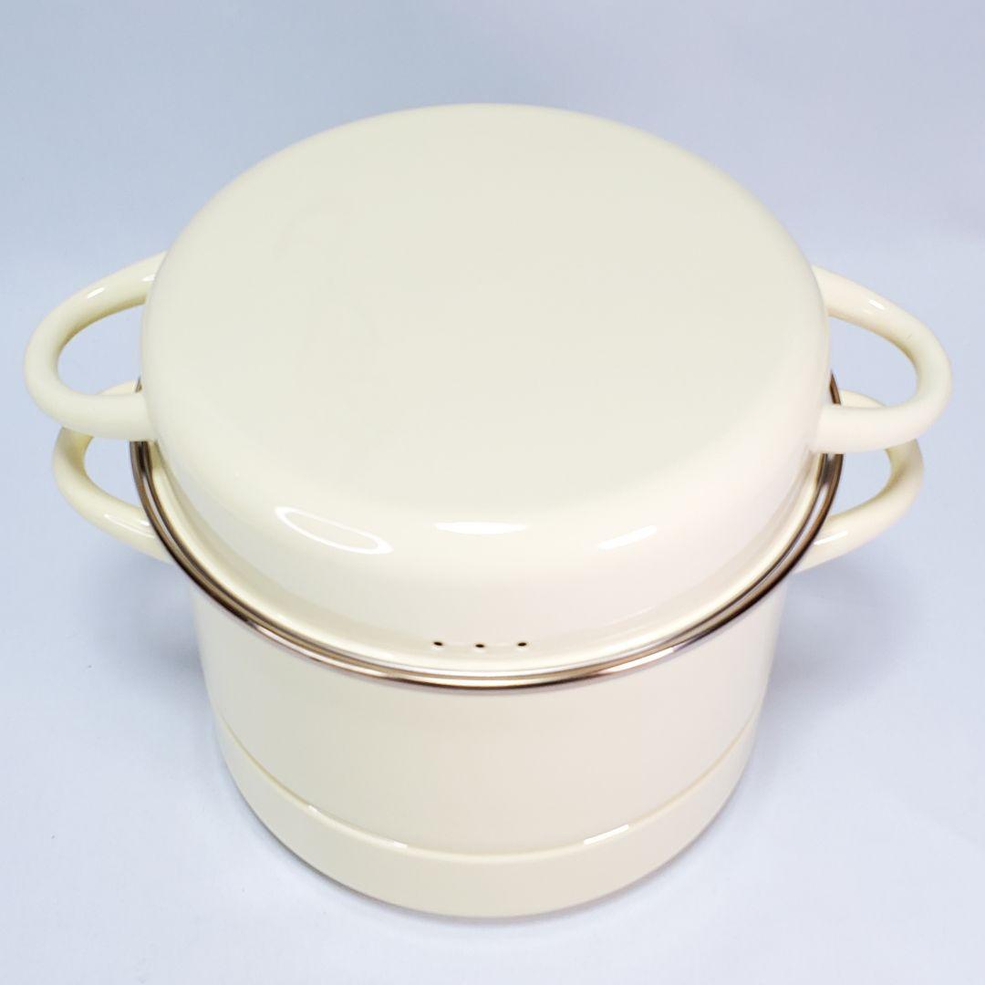 野田琺瑯 ミモザ 蒸気調理鍋 蒸し器 IH対応 辰巳芳子 レシピ本 野田琺瑯 ミモザ 蒸気調理鍋 蒸し器 IH対応 辰巳芳子 レシピ本