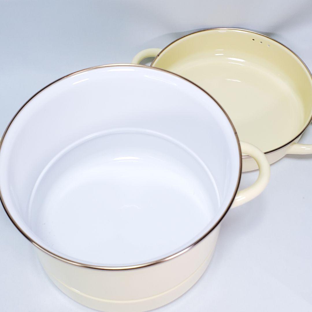 野田琺瑯 ミモザ 蒸気調理鍋 蒸し器 IH対応 辰巳芳子 レシピ本 野田琺瑯 ミモザ 蒸気調理鍋 蒸し器 IH対応 辰巳芳子 レシピ本