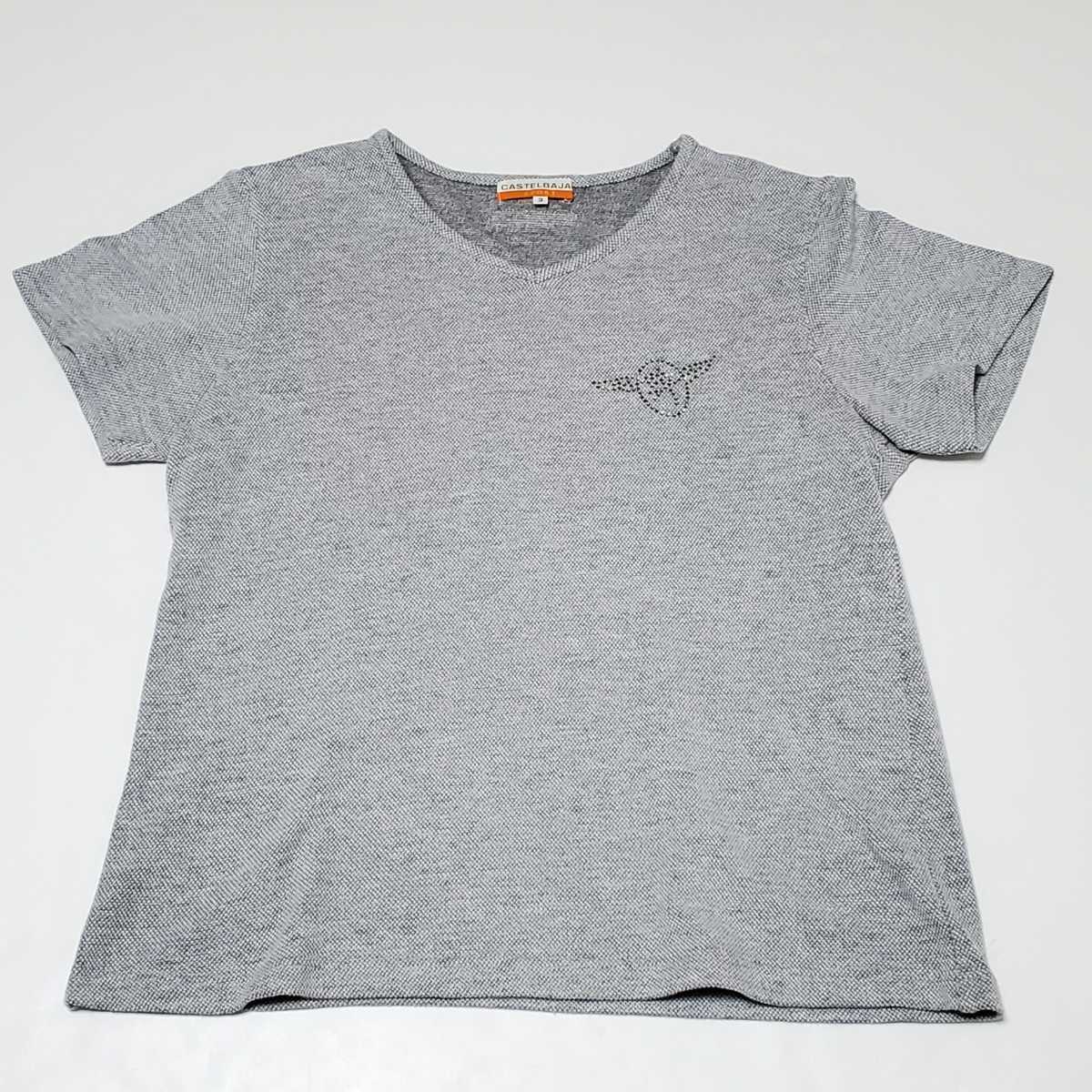 CASTELBAJAC Castelbajac short sleeves T-shirt light gray size 2( approximately M size corresponding )