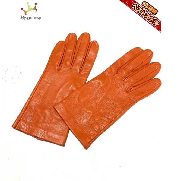 セルモネータグローブス Sermoneta gloves - レザー オレンジ レディース 手袋