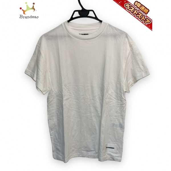 【タイムセール!】 - サイズS 半袖Tシャツ JILSANDER ジルサンダー 白 トップス 美品 クルーネック/同型3枚セット/保存袋付き/JILSANDER+ メンズ 半袖Tシャツ 【タイムセール!】 - サイズS 半袖Tシャツ JILSANDER ジルサンダー 白 トップス 美品 クルーネック/同型3枚セット/保存袋付き/JILSANDER+ メンズ 半袖Tシャツ
