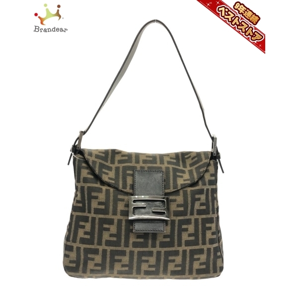 フェンディ FENDI ハンドバッグ 8BR004 ズッカ柄 ジャガード×レザー