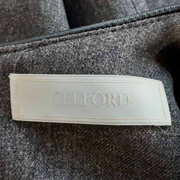 セルフォード CELFORD サイズ38 M - ダークグレー レディース 七分袖/ロング 美品 ワンピース_画像3