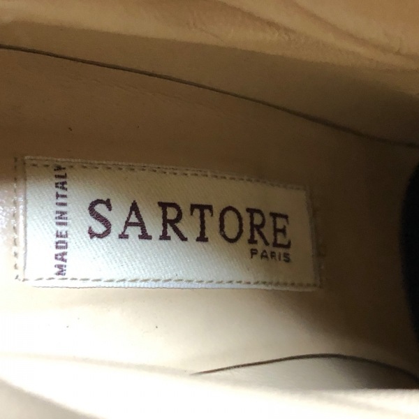サルトル SARTORE ショートブーツ 36 1/2 - ヌバック ベージュ レディース パンチング/アウトソール張替済 靴 5
