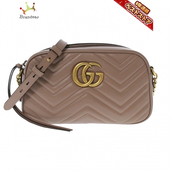 超熱 グッチ GUCCI ショルダーバッグ 447632 GGマーモント レザー