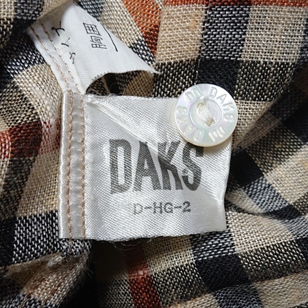 ダックス DAKS スカートセットアップ - ベージュ×黒×ブラウン