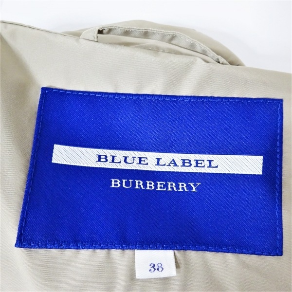 バーバリーブルーレーベル Burberry Blue Label サイズ38 M - ベージュ レディース 長袖/CRESTBRIDGE/春/秋 コート 3