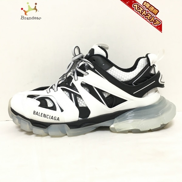 バレンシアガ BALENCIAGA スニーカー 27 647742W3BZ29010 TRACK SNEAKER CLEAR SOLE(トラック スニーカー クリア ソール) 白×黒 メンズ 靴