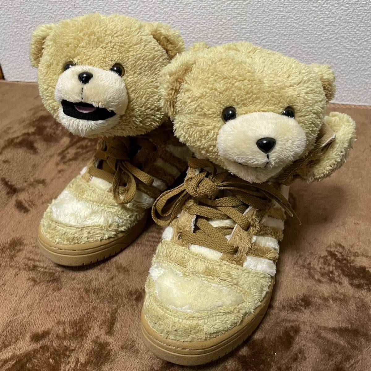 ブランド 新品 adidas ジェレミースコット bear teddy くま スニーカー