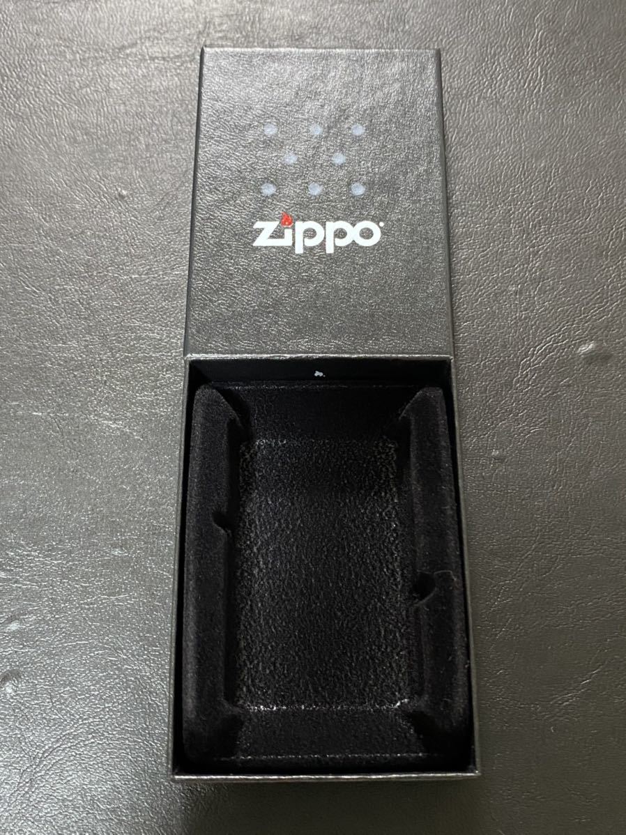 zippo peace ブルーチタン 限定品 ピース 希少モデル 2007年製 ゴールドインナー 2006年製 ケース 保証書付き_画像10
