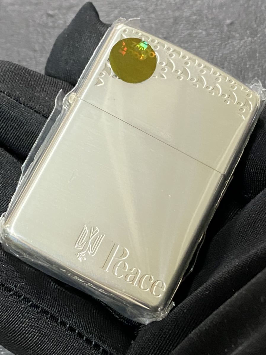 zippo ピース 限定品 2面刻印 希少モデル 2012年製 Peace NIPPON 2013 JT 専用木箱 ケース 保証書 当選通知書付き