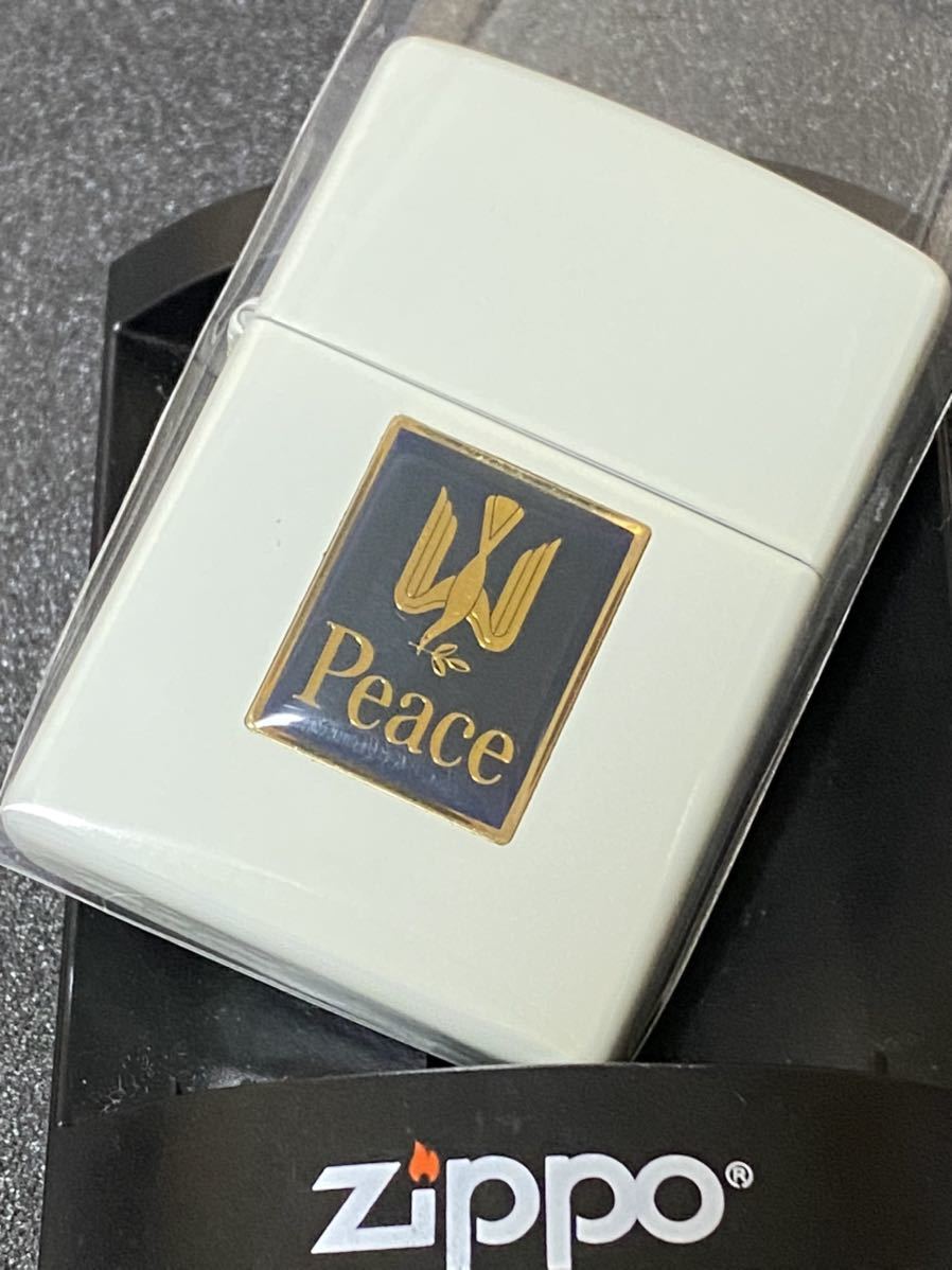 zippo ピース ヴィンテージ 限定品 ホワイト 希少モデル 2000年製